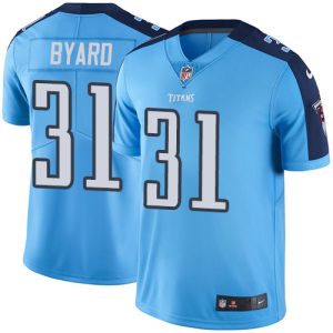 Nike Titans #31 Kevin Byard Light Blue Men's Stitched NFL Limited Rush Jersey - Custom Name