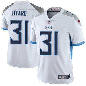 Nike Titans #31 Kevin Byard White Men's Stitched NFL Vapor Untouchable Limited Jersey - Custom Name