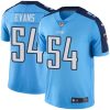 Nike Titans #54 Rashaan Evans Light Blue Men's Stitched NFL Limited Rush Jersey - Custom Name
