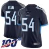 Nike Titans #54 Rashaan Evans Navy Blue Team Color Men's Stitched NFL 100th Season Vapor Limited Jersey - Custom Name