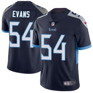 Nike Titans #54 Rashaan Evans Navy Blue Team Color Men's Stitched NFL Vapor Untouchable Limited Jersey - Custom Name