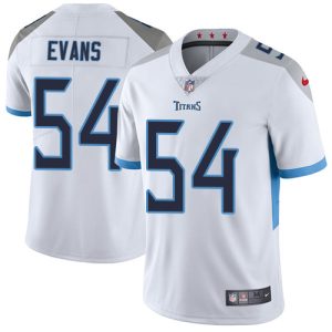 Nike Titans #54 Rashaan Evans White Men's Stitched NFL Vapor Untouchable Limited Jersey - Custom Name