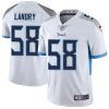 Nike Titans #58 Harold Landry White Men's Stitched NFL Vapor Untouchable Limited Jersey - Custom Name