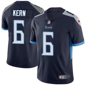 Nike Titans #6 Brett Kern Navy Blue Team Color Men's Stitched NFL Vapor Untouchable Limited Jersey - Custom Name