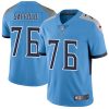 Nike Titans #76 Rodger Saffold Light Blue Alternate Men's Stitched NFL Vapor Untouchable Limited Jersey - Custom Name