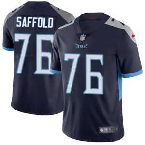 Nike Titans #76 Rodger Saffold Navy Blue Team Color Men's Stitched NFL Vapor Untouchable Limited Jersey - Custom Name