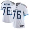 Nike Titans #76 Rodger Saffold White Men's Stitched NFL Vapor Untouchable Limited Jersey - Custom Name