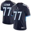 Nike Titans #77 Taylor Lewan Navy Blue Team Color Men's Stitched NFL Vapor Untouchable Limited Jersey - Custom Name