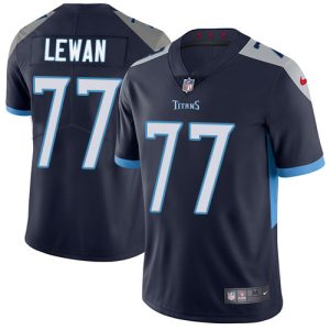 Nike Titans #77 Taylor Lewan Navy Blue Team Color Men's Stitched NFL Vapor Untouchable Limited Jersey - Custom Name