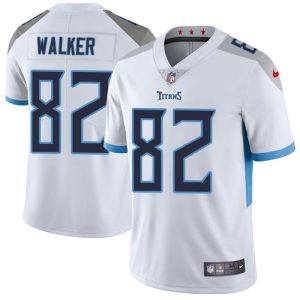 Nike Titans #82 Delanie Walker White Men's Stitched NFL Vapor Untouchable Limited Jersey - Custom Name