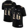 San Francisco 49ers #16 Joe Montana Carbon Black Vapor Statue Of Liberty Limited NFL Jersey - Custom Name