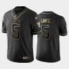 San Francisco 49ers #5 Trey Lance Black golden edition NFL Stitched Jersey - Custom Name