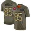 San Francisco 49ers #85 George Kittle Men's Nike 2019 Olive Camo Salute To Service Limited NFL Jersey - Custom Name