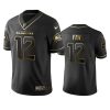 Seahawks #12 Fan Men's Stitched NFL Vapor Untouchable Limited Black Golden Jersey - Custom Name