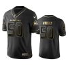 Seahawks #50 K.K. Wright Men's Stitched NFL Vapor Untouchable Limited Black Golden Jersey - Custom Name