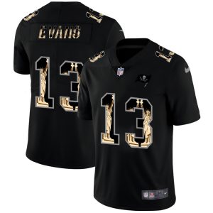 Tampa Bay Buccaneers #13 Mike Evans Carbon Black Vapor Statue Of Liberty Limited NFL Jersey - Custom Name