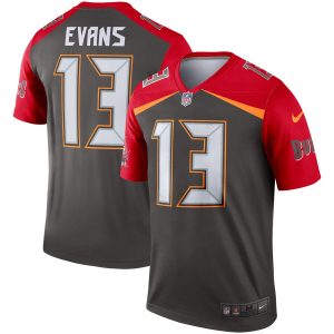Tampa Bay Buccaneers #13 Mike Evans Nike Inverted Legend Jersey Brown - Custom Name