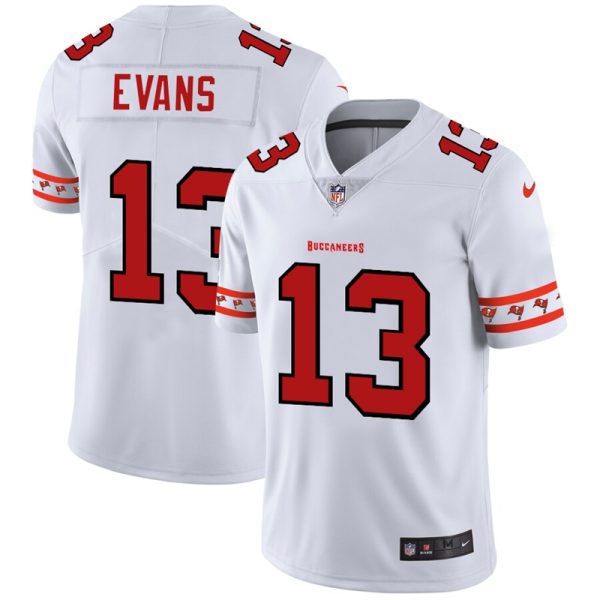 Tampa Bay Buccaneers #13 Mike Evans Nike White Team Logo Vapor Limited NFL Jersey - Custom Name