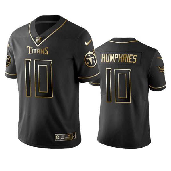 Titans #10 Adam Humphries Men's Stitched NFL Vapor Untouchable Limited Black Golden Jersey - Custom Name