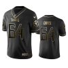 Titans #64 Nate Davis Men's Stitched NFL Vapor Untouchable Limited Black Golden Jersey - Custom Name