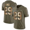 Nike Redskins #29 Derrius Guice Olive Gold Men's Stitched NFL Limited 2017 Salute To Service Jersey - Custom Name