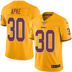 Nike Redskins #30 Troy Apke Gold Men's Stitched NFL Limited Rush Jersey - Custom Name