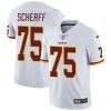 Nike Redskins #75 Brandon Scherff White Men's Stitched NFL Vapor Untouchable Limited Jersey - Custom Name