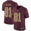Nike Redskins #81 Art Monk Burgundy Red Alternate Men's Stitched NFL Vapor Untouchable Limited Jersey - Custom Name