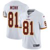 Nike Redskins #81 Art Monk White Men's Stitched NFL Vapor Untouchable Limited Jersey - Custom Name