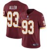 Nike Redskins #93 Jonathan Allen Burgundy Red Team Color Men's Stitched NFL Vapor Untouchable Limited Jersey - Custom Name