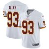 Nike Redskins #93 Jonathan Allen White Men's Stitched NFL Vapor Untouchable Limited Jersey - Custom Name