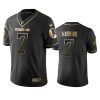Redskins #7 Dwayne Haskins Men's Stitched NFL Vapor Untouchable Limited Black Golden Jersey - Custom Name