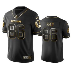 Redskins #86 Jordan Reed Men's Stitched NFL Vapor Untouchable Limited Black Golden Jersey - Custom Name