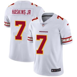 Washington Redskins #7 Dwayne Haskins Jr Nike White Team Logo Vapor Limited NFL Jersey - Custom Name
