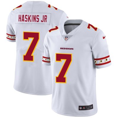 Washington Redskins #7 Dwayne Haskins Jr Nike White Team Logo Vapor Limited NFL Jersey - Custom Name