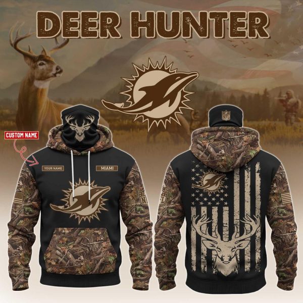 Miami Dolphins x Deer Hunting Hoodie Editions Limited