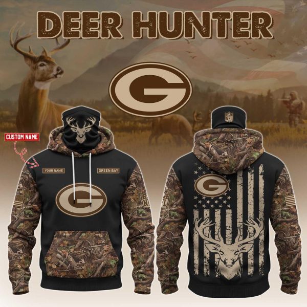 Green Bay Packers x Deer Hunting Hoodie Editions Limited
