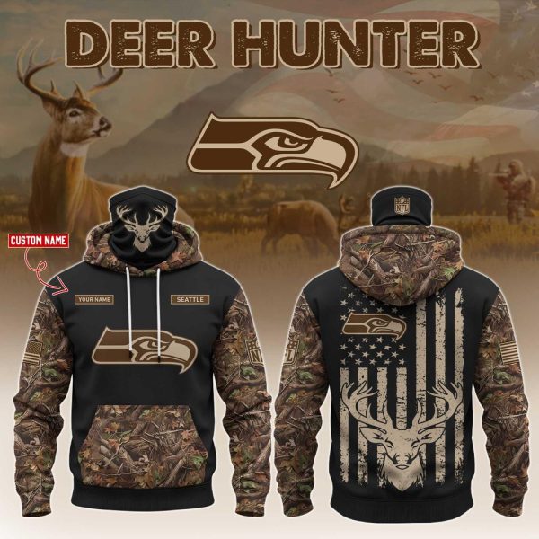 Seattle Seahawks x Deer Hunting Hoodie Editions Limited