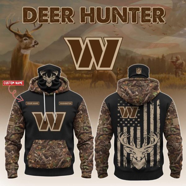 Washington Commanders x Deer Hunting Hoodie Editions Limited