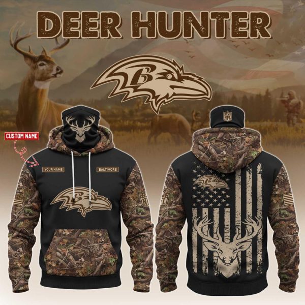 Baltimore Ravens x Deer Hunting Hoodie Editions Limited