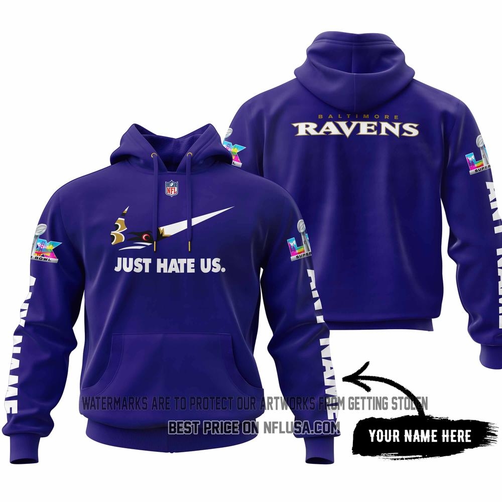 Just Hate Us - Super Bowl LX - Baltimore Ravens - V1