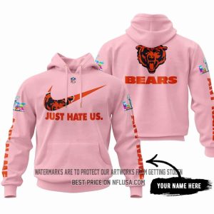 Just Hate Us - Super Bowl LX - Chicago Bears - Pink