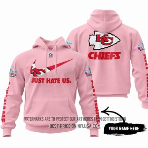 Just Hate Us - Super Bowl LX - Kansas City Chiefs - Pink
