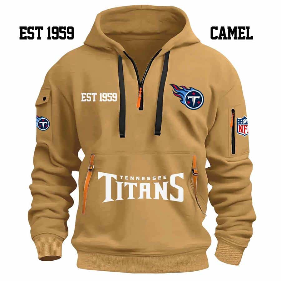 Limited Edition - EST 1959 - Tennessee Titans - Half Zip Hoodie - Image 3