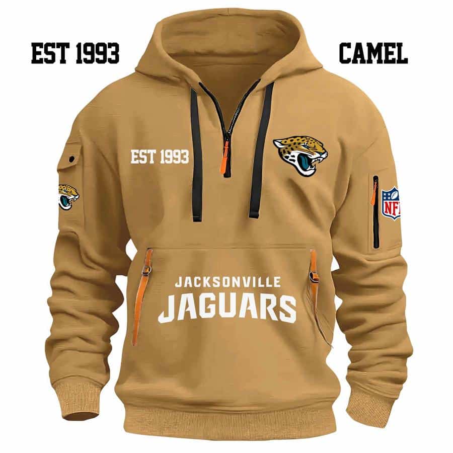 Limited Edition - EST 1993 - Jacksonville Jaguars - Half Zip Hoodie - Image 3