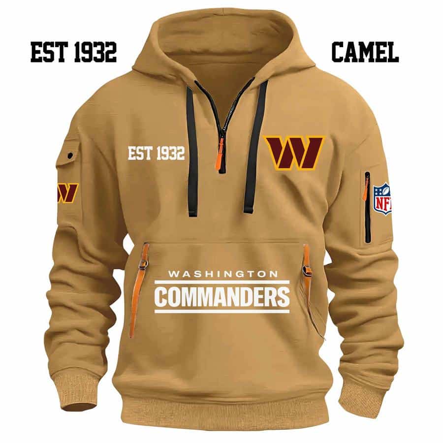 Limited Edition - EST 1932 - Washington Commanders - Half Zip Hoodie - Image 3