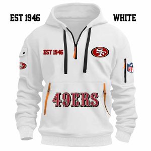 Limited Edition - EST 1946 - San Francisco 49ers - Half Zip Hoodie