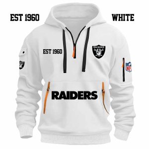 Limited Edition - EST 1960 - Las Vegas Raiders - Half Zip Hoodie