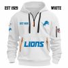 Limited Edition - EST 1929 - Detroit Lions - Half Zip Hoodie