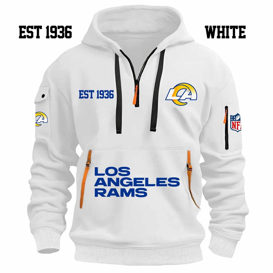 Limited Edition - EST 1936 - Los Angeles Rams - Half Zip Hoodie